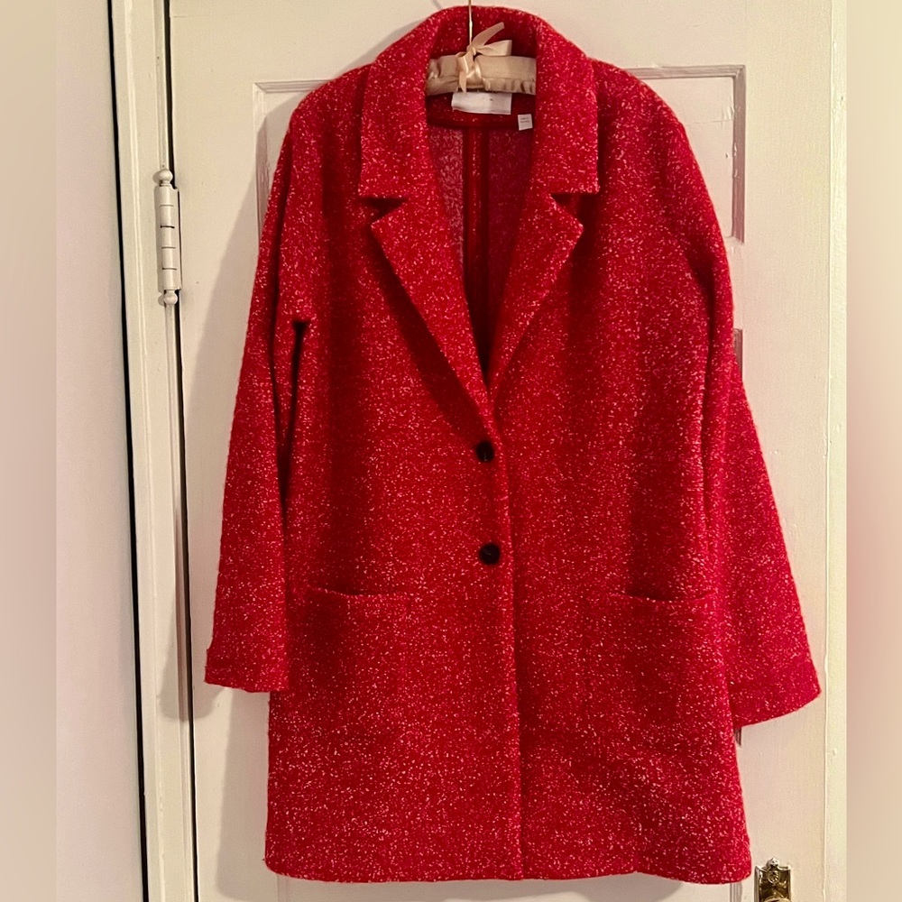 SITA MURT Red Knit Lightweight Jacket/ Coat Size 44 EU